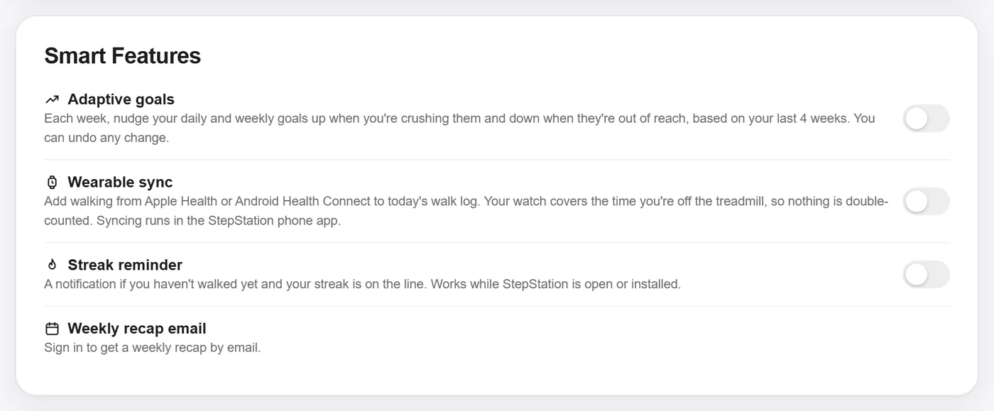 Smart Features