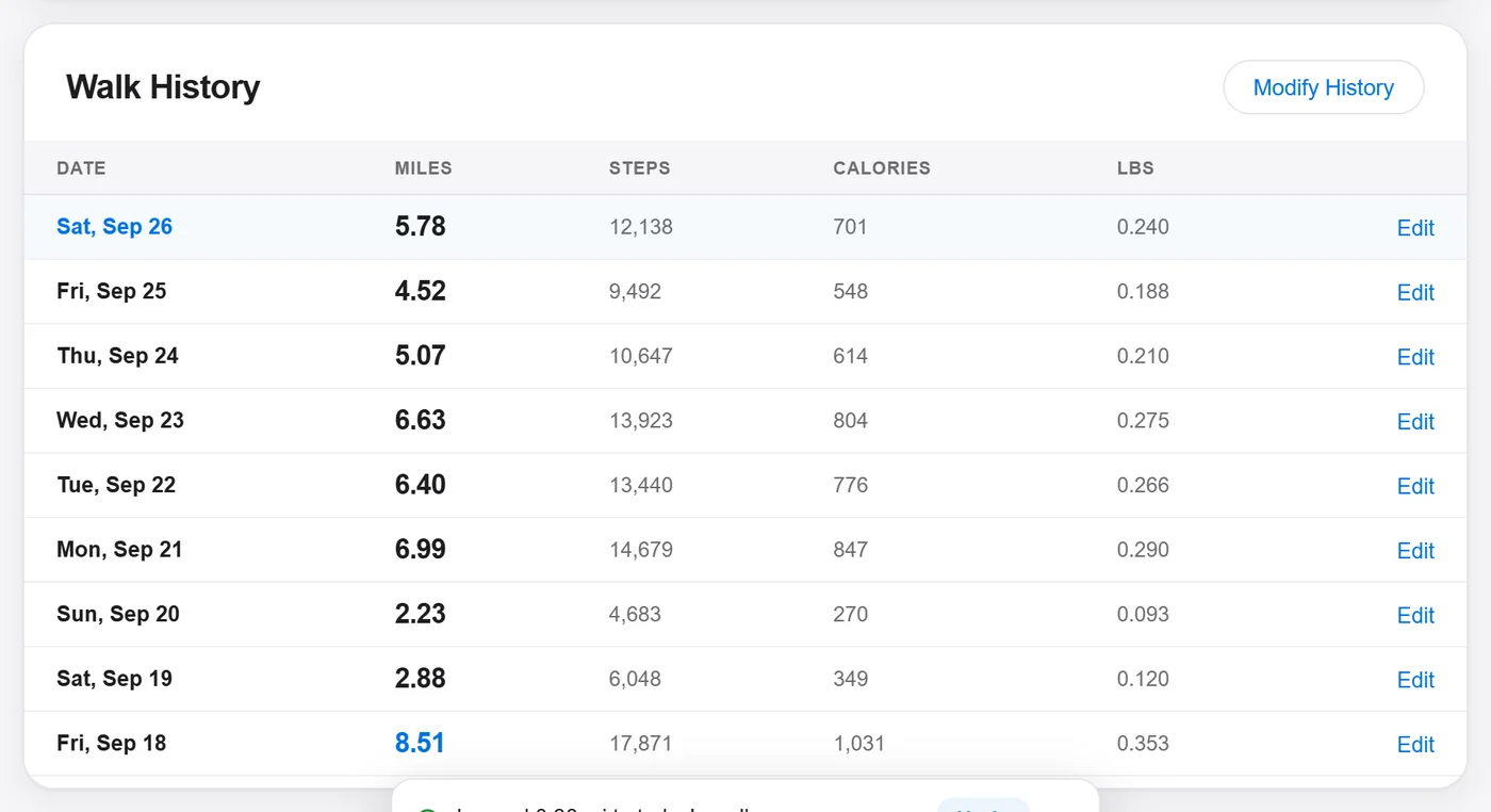 Walk History